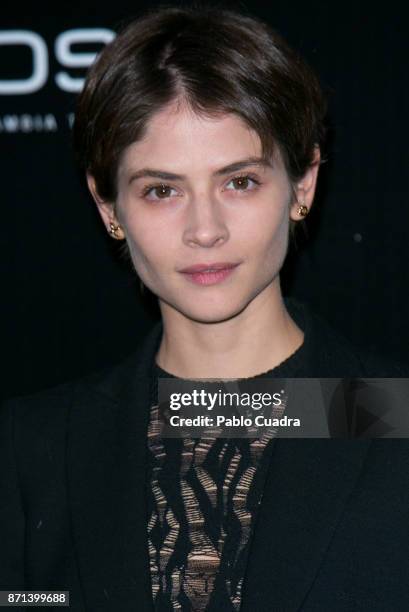 Spanish actress Alba Galocha attends the 'IQOS' presentation at the Nubel restaurant on November 7, 2017 in Madrid, Spain.