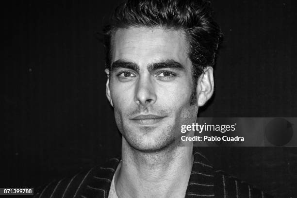 Spanish model Jon Kortajarena attends the 'IQOS' presentation at the Nubel restaurant on November 7, 2017 in Madrid, Spain.