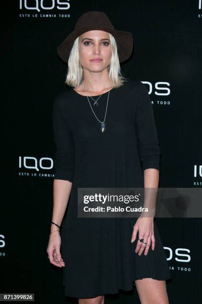 Spanish actress Ana Fernandez attends the 'IQOS' presentation at the Nubel restaurant on November 7, 2017 in Madrid, Spain.