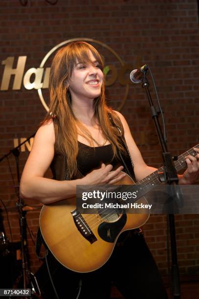 Serena Ryder attends the 10th anniversary celebration at Hard Rock Cafe Indianapolis on May 12, 2009 in Indianapolis, Indiana.