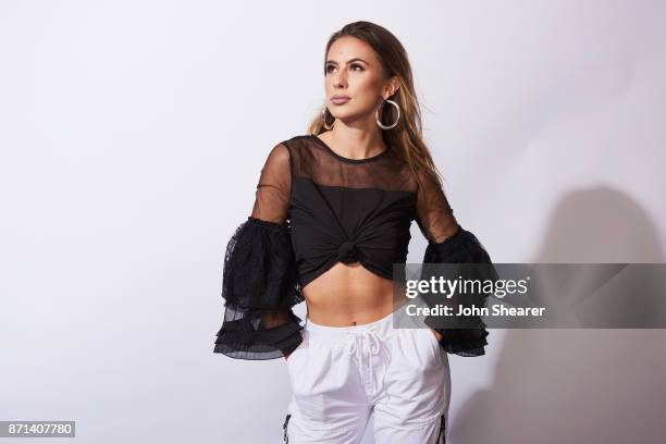 Recording artist Kassi Ashton poses in the portrait studio at the 2017 CMT Next Women Of Country Celebration at City Winery Nashville on November 7,...