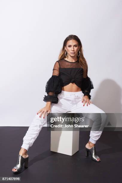 Recording artist Kassi Ashton poses in the portrait studio at the 2017 CMT Next Women Of Country Celebration at City Winery Nashville on November 7,...