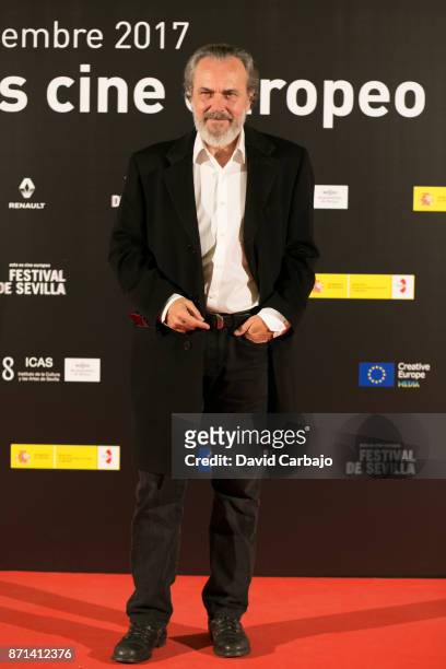 Jose Coronado attend the photocall 'ORO' at the European Film Festival of Seville on November 7, 2017 in Seville, Spain.