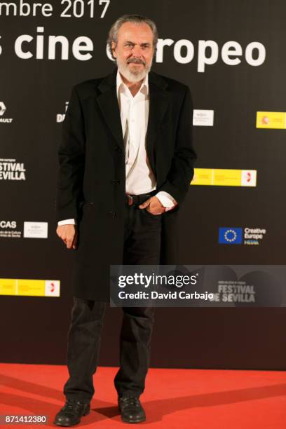 Jose Coronado attend the photocall 'ORO' at the European Film Festival of Seville on November 7, 2017 in Seville, Spain.