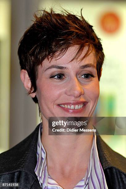 Cecile de France attend "Sour Sourire" at Bozar on April 30, 2009 in Brussels, Belgium.