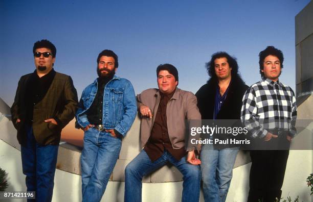 Los Lobos in 1987 shot to fame when their cover version of Ritchie Valens' "La Bamba" topped the charts in the US, the UK , David Hidalgo, Louie...