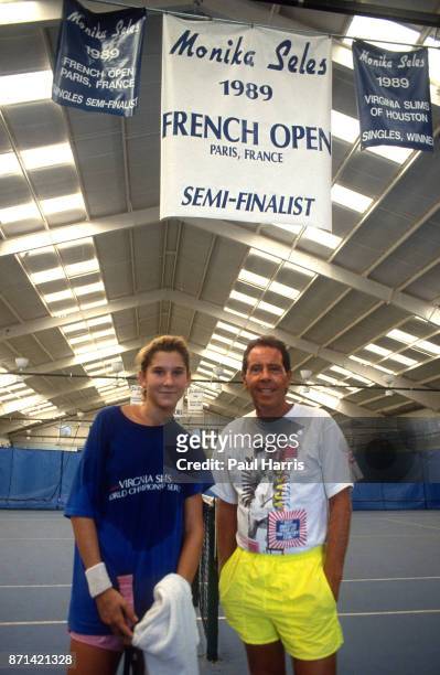 Monica Seles 16 before winning the 1990 French Open on April 30 she was the victim of an on-court attack, when a man stabbed her in the back with a...
