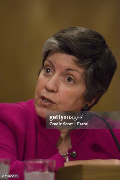 May 12: Homeland Security Secretary Janet Napolitano testifies during the Senate Homeland Security and Governmental Affairs hearing on the fiscal...