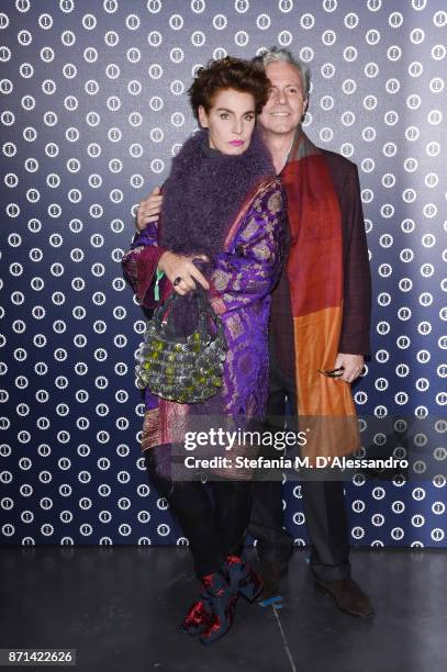 Antonia Dell'Atte and Matteo Corvino attend Opening Garage Italia Milano on November 7, 2017 in Milan, Italy.