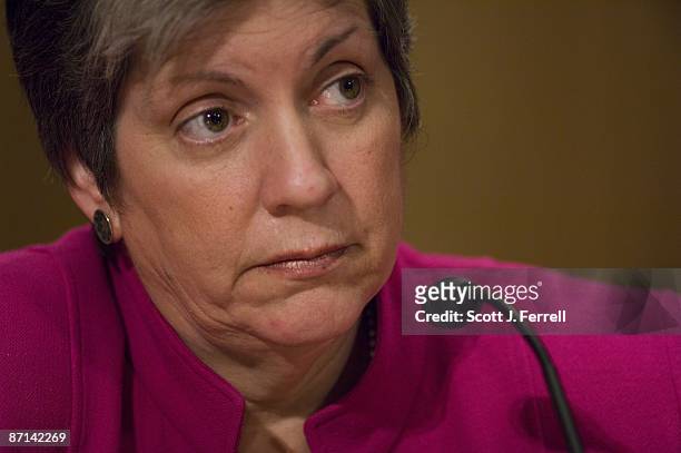 May 12: Homeland Security Secretary Janet Napolitano testifies during the Senate Homeland Security and Governmental Affairs hearing on the fiscal...