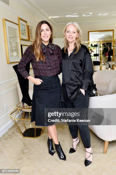 Jessica de Rothschild and Alison Edmond attend C Magazine X Jimmy Choo along with Jessica de Rothschild and Alison Edmond host Tea at the Peninsula...