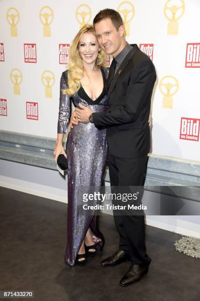 Andrea Kaiser and her husband Sebastien Ogier attend the 'Das Goldene Lenkrad' Award at Axel Springer Haus on November 7, 2017 in Berlin, Germany.