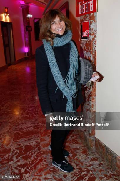 Florence Pernel attends "Depardieu Chante Barbara" at Le Cirque d'Hiver on November 7, 2017 in Paris, France.