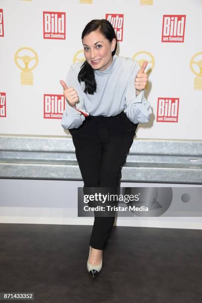 Lina van de Mars attends the 'Das Goldene Lenkrad' Award at Axel Springer Haus on November 7, 2017 in Berlin, Germany.