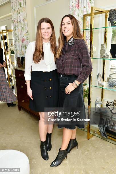 Lidija Wigram and Jessica de Rothschild attend C Magazine X Jimmy Choo along with Jessica de Rothschild and Alison Edmond host Tea at the Peninsula...