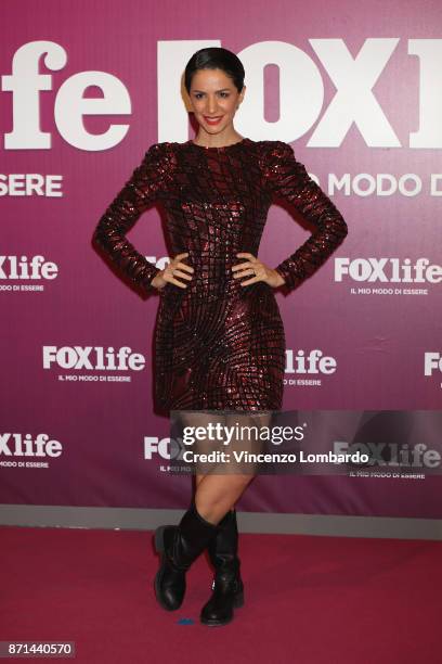 Andrea Delogu attends Foxlife Official Night Out on November 7, 2017 in Milan, Italy.