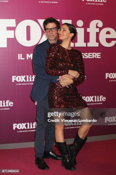 Francesco Montanari and Andrea Delogu attend Foxlife Official Night Out on November 7, 2017 in Milan, Italy.