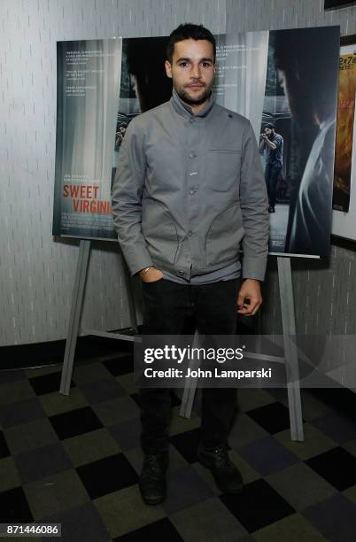 Christopher Abbott attends "Sweet Virginia" New York premiere at IFC Center on November 7, 2017 in New York City.