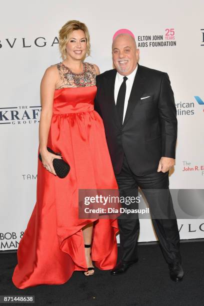 Billy Joel and Alexis Roderick attend the Elton John AIDS Foundation 25th Year And Honors Founder Sir Elton John During New York Fall Gala at...
