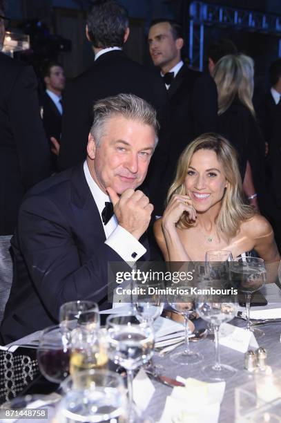 Alec Baldwin and Sheryl Crow attend the Elton John AIDS Foundation Commemorates Its 25th Year And Honors Founder Sir Elton John During New York Fall...