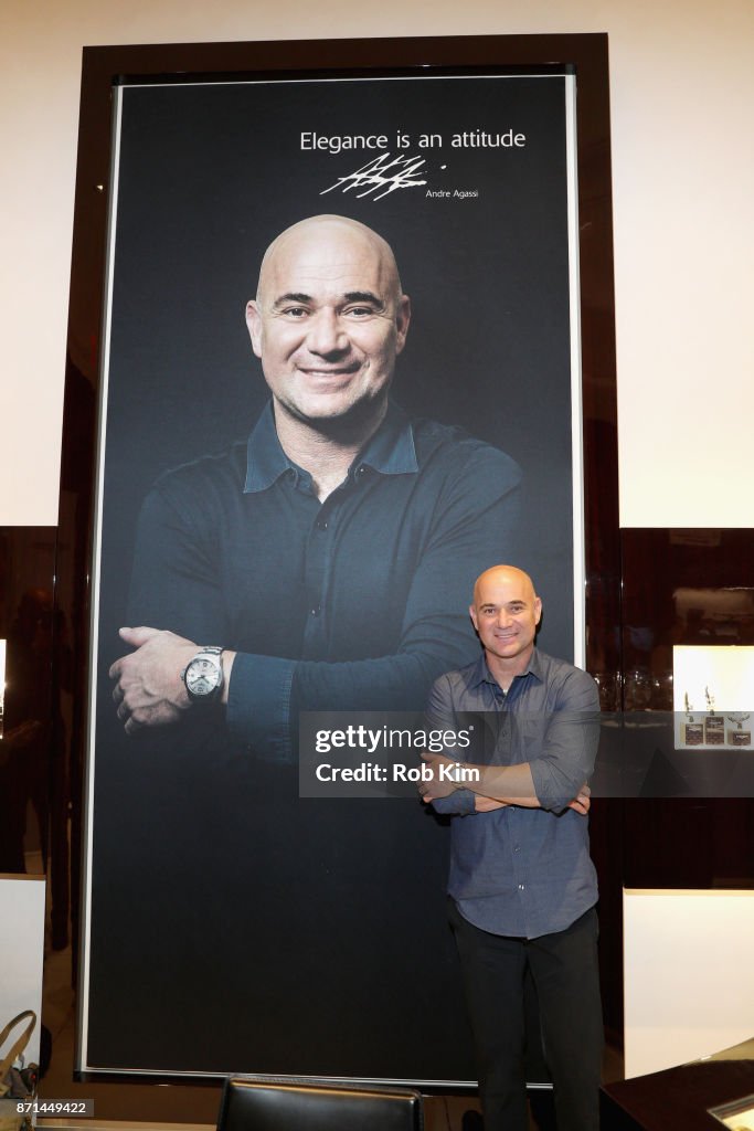 Longines Conquest V.H.P NY Launch With Andre Agassi