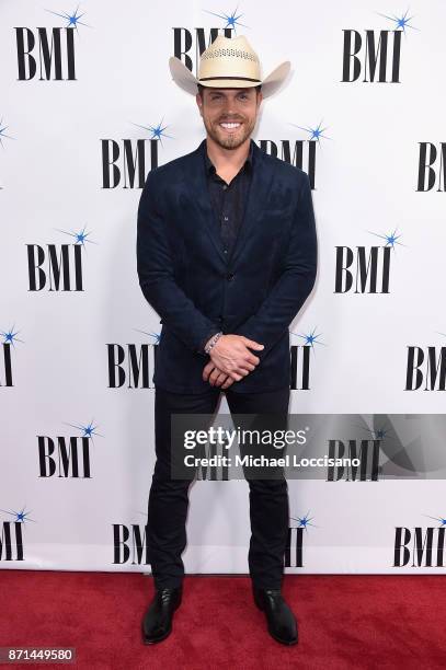 Singer-songwriter Dustin Lynch attends the 65th Annual BMI Country awards on November 7, 2017 in Nashville, Tennessee.