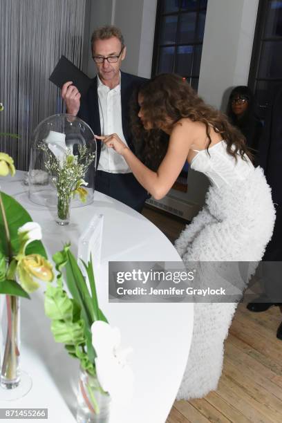 Forevermark President Charles Stanley and Zendaya attend the Forevermark Tribute event on November 7, 2017 in New York City.