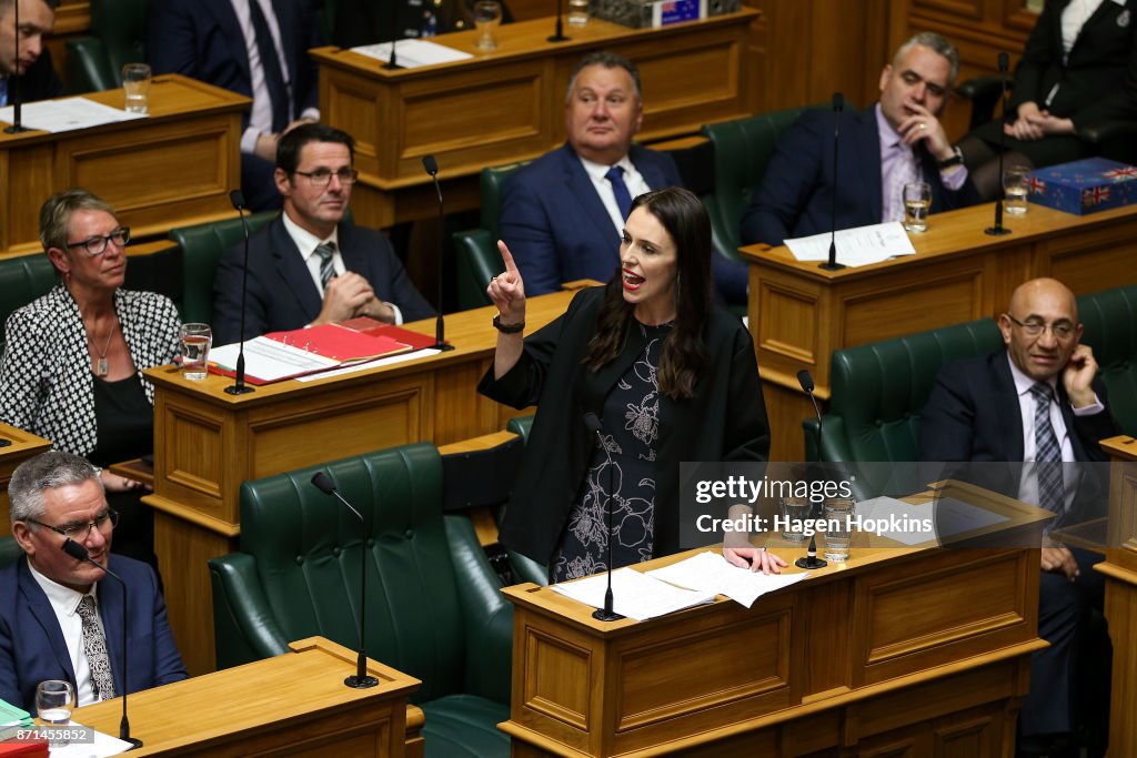 First Sitting Of New Zealand's 52nd Parliament