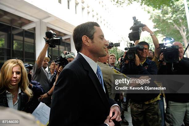 Howard K. Stern, leaves after getting arraigned at Los Angeles Criminal Courts on May 13, 2009 in Los Angeles, California. Stern along with Dr....