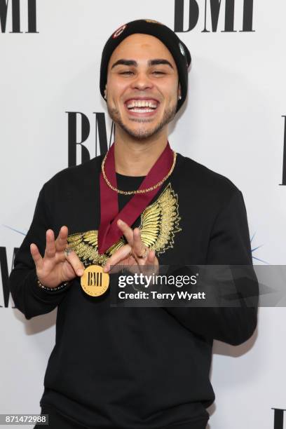 Songwriter Shy Carter attend the 65th Annual BMI Country awards on November 7, 2017 in Nashville, Tennessee.