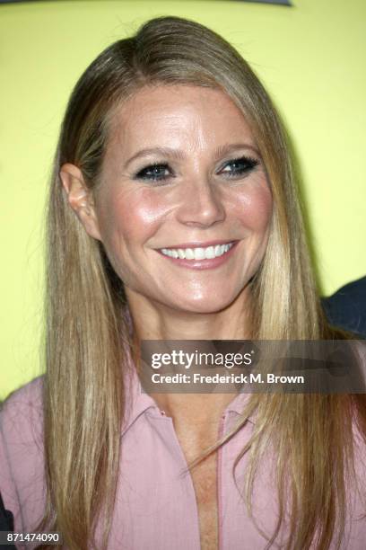 Gwyneth Paltrow attends the celebration of the re-opening of the LACOSTE Rodeo Drive Boutique at Sheats Goldstein Residence on November 7, 2017 in...