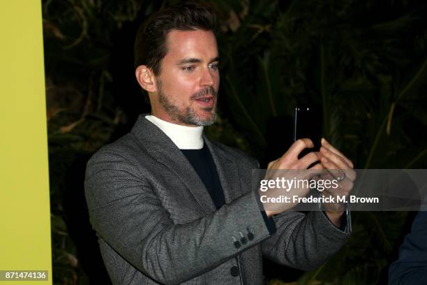 Matt Bomer attends the celebration of the re-opening of the LACOSTE Rodeo Drive Boutique at Sheats Goldstein Residence on November 7, 2017 in Los...