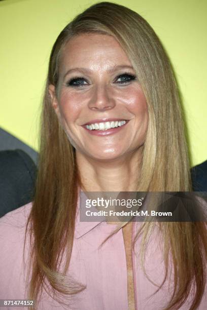 Gwyneth Paltrow attends the celebration of the re-opening of the LACOSTE Rodeo Drive Boutique at Sheats Goldstein Residence on November 7, 2017 in...