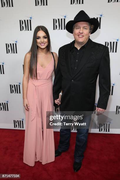 Musicians Lauren Mascitti and Shawn Camp attend the 65th Annual BMI Country awards on November 7, 2017 in Nashville, Tennessee.