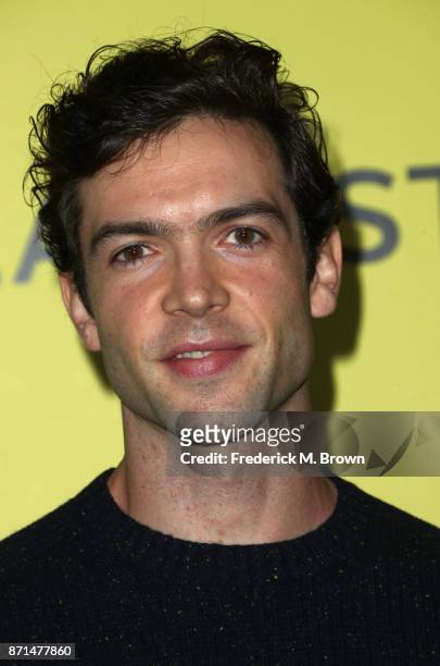 Ethan Peck attends the celebration of the re-opening of the LACOSTE Rodeo Drive Boutique at Sheats Goldstein Residence on November 7, 2017 in Los...