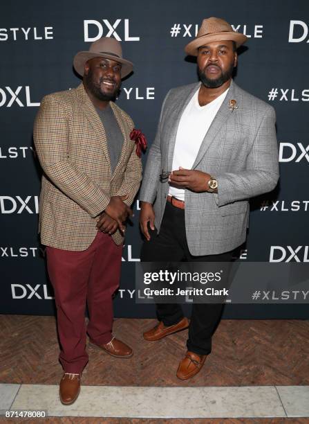 Lewie and Michael-Anthony Spearman at the launch of DXL's 2017 Holiday Campaign with DJ Khaled at A.O.C on November 7, 2017 in Los Angeles,...