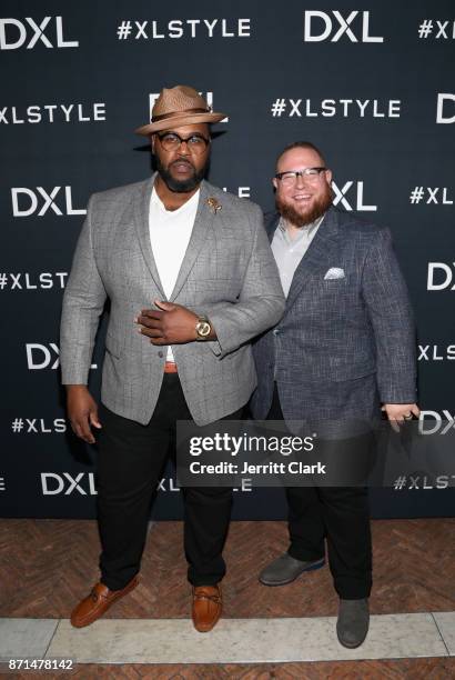 Michael-Anthony Spearman and Bruce Sturgell at the launch of DXL's 2017 Holiday Campaign with DJ Khaled at A.O.C on November 7, 2017 in Los Angeles,...