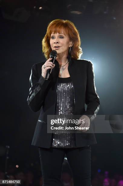 Reba performs onstage during the 65th Annual BMI Country Awards at BMI on November 7, 2017 in Nashville, Tennessee.