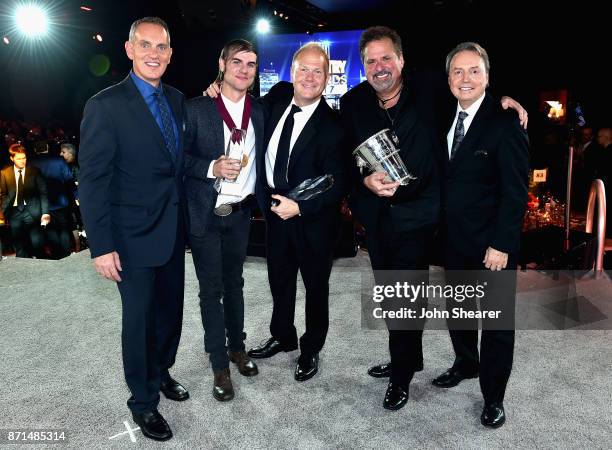 President & CEO Mike O'Neill, songwriter Ross Copperman, Troy Tomlinson, 2017 BMI Icon Award winner Bob Dipiero, and BMI Vice President Creative,...