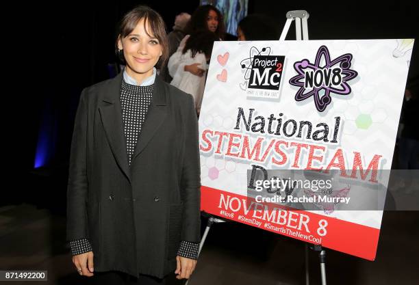 Rashida Jones attends the MGA Entertainment, Cast of Netflix's Project Mc2, and Rashida Jones celebration of National S.T.E.A.M. Day and the premiere...