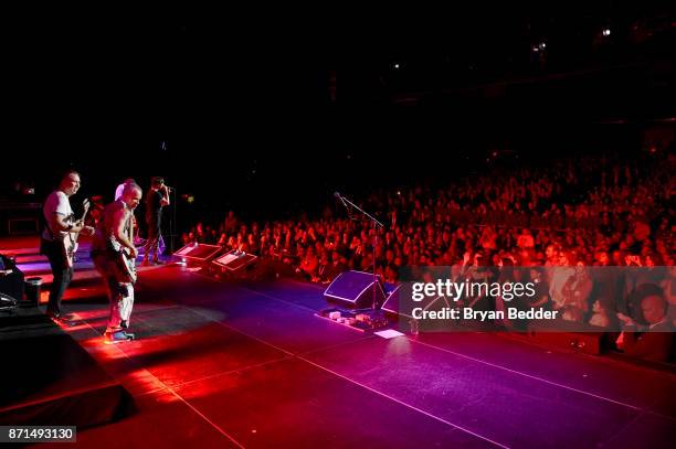 Flea, Chad Smith, Anthony Kiedis, and Josh Klinghoffer of Red Hot Chili Peppers perform onstage during the 11th Annual Stand Up for Heroes Event...