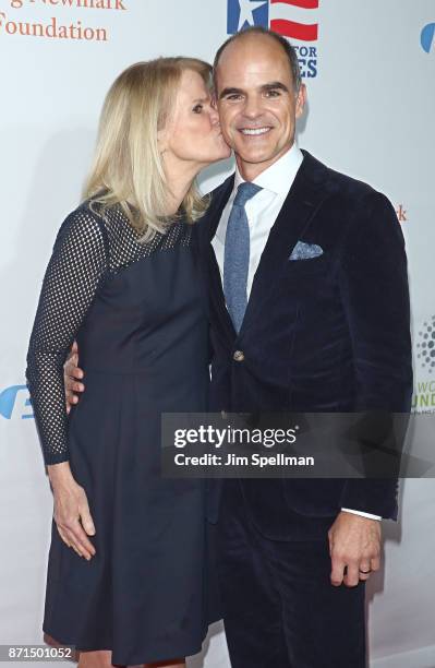 Martha Raddatz and actor Michael Kelly attend the 11th Annual Stand Up for Heroes at The Theater at Madison Square Garden on November 7, 2017 in New...