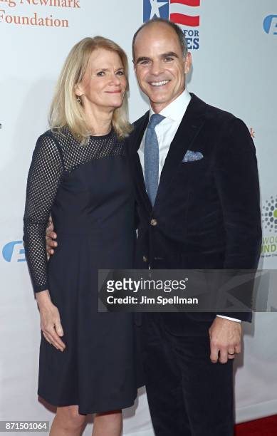 Martha Raddatz and actor Michael Kelly attend the 11th Annual Stand Up for Heroes at The Theater at Madison Square Garden on November 7, 2017 in New...
