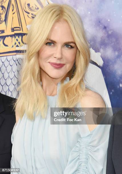 Actress Nicole Kidman attends the 'Le Printemps' Christmas Decorations inauguration at Le Printemps on November 7, 2017 in Paris, France.