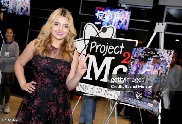 Victoria Vida attends MGA Entertainment, Cast of Netflix's Project Mc2, and Rashida Jones's celebration of national S.T.E.A.M. Day and the premiere...