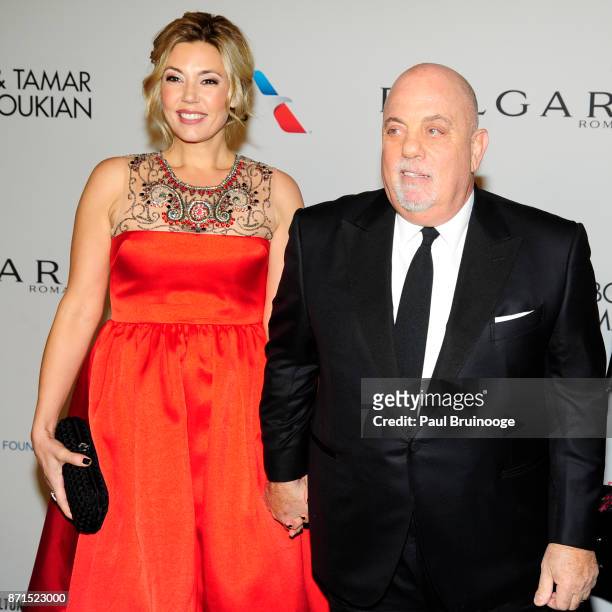 Alexis Roderick Joel and Billy Joel attend the Elton John AIDS Foundation Commemorates Its 25th Year And Honors Founder Sir Elton John During New...