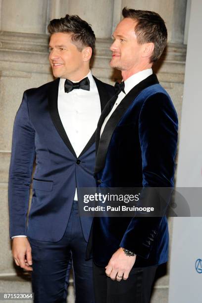 David Burtka and Neil Patrick Harris attend the Elton John AIDS Foundation Commemorates Its 25th Year And Honors Founder Sir Elton John During New...