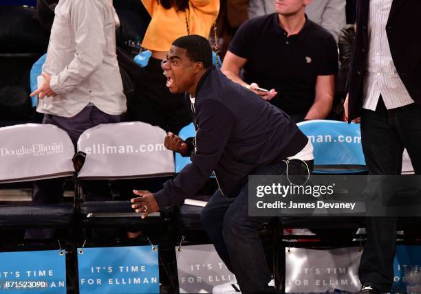 Tracy Morgan attends the Charlotte Hornets Vs New York Knicks game at Madison Square Garden on November 7, 2017 in New York City.