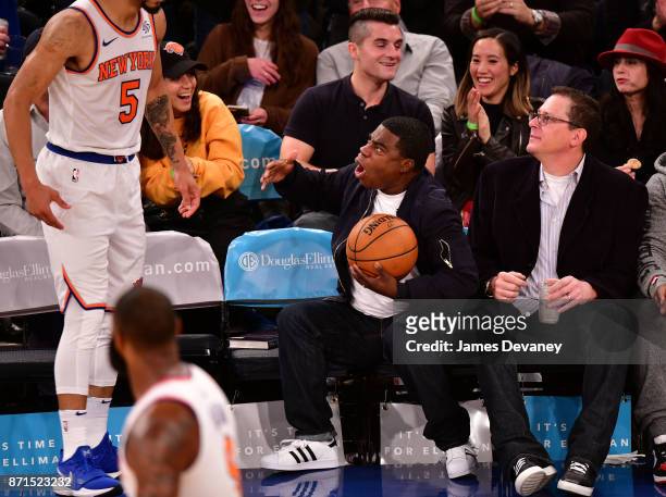 Tracy Morgan attends the Charlotte Hornets Vs New York Knicks game at Madison Square Garden on November 7, 2017 in New York City.