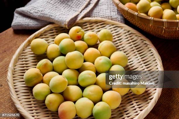 japanese plums - prunus mume fotografías e imágenes de stock